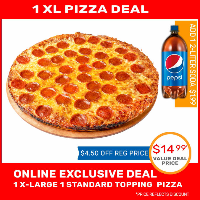 14.99 PIZZA DEAL